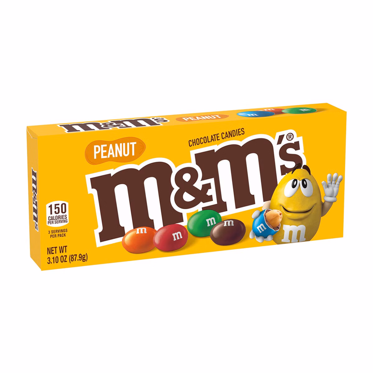 M&M's Peanut Chocolate Candy Theater Box, 3.10 oz