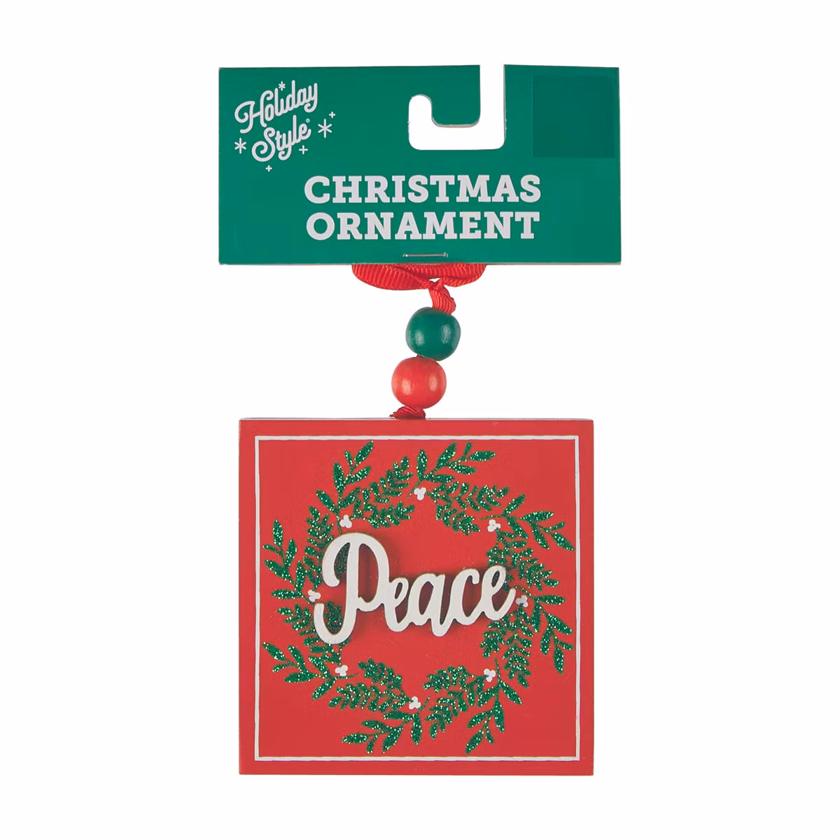 Holiday Style Christmas Box Sign Ornament, Assorted