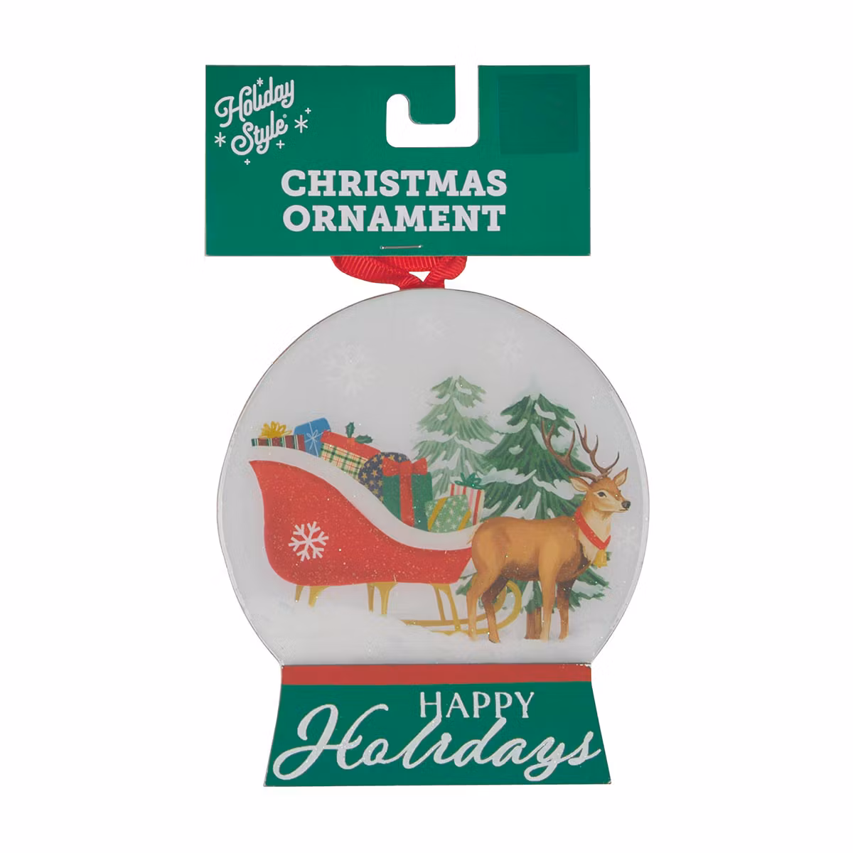 Christmas Acrylic Snow Globe Ornament, Assorted