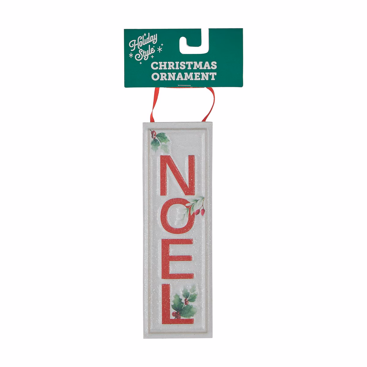 Holiday Style 'Joy'/'Noel' Christmas Ornament